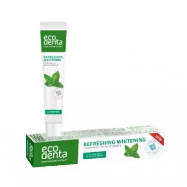 Ecodenta -  Ecodenta Odświeżająca i wybielająca pasta do zębów, 75 ml 